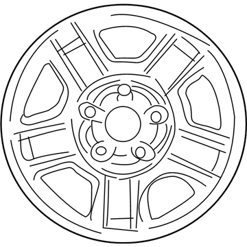 Mercury 6L8Z-1015-C Wheel, Steel