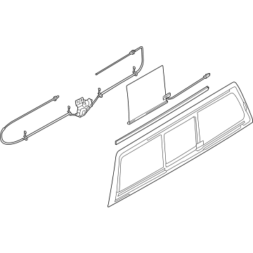 Ford HC3Z-2542006-E Back Glass