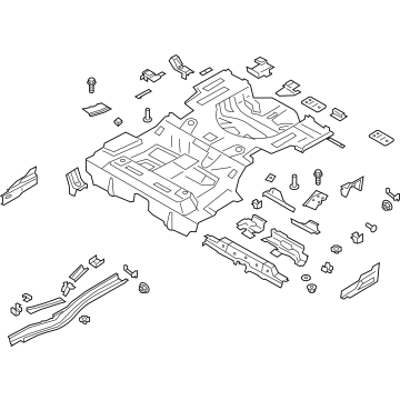 Ford HG9Z-5411360-B Rear Floor Pan