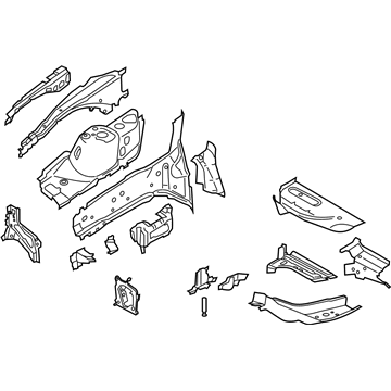 Lincoln CV6Z-16054-C Apron/Rail Assembly