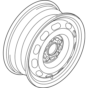 Ford 2T1Z-1007-A Wheel Assembly