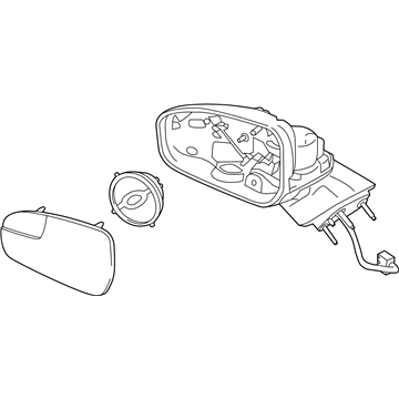 2019 Ford SSV Plug-In Hybrid Car Mirror - JS7Z-17682-BB