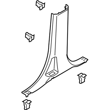 Ford HC3Z-2624346-AB Lower Center Pillar Trim