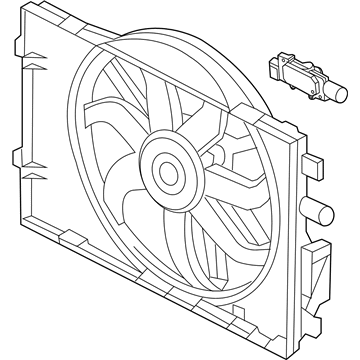 2011 Mercury Milan Engine Cooling Fan - BE5Z-8C607-B