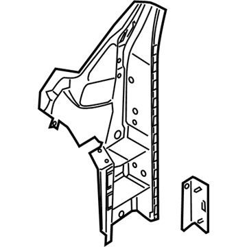 Ford BB5Z-7802038-C Inner Hinge Pillar