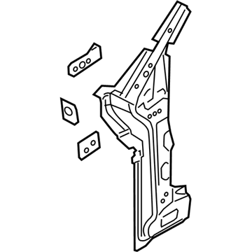 Ford FB5Z-7822842-B Hinge Pillar Reinforcement