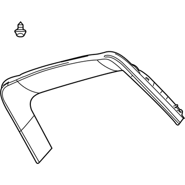 Lincoln AE9Z-7442410-AC Upper Gate Trim