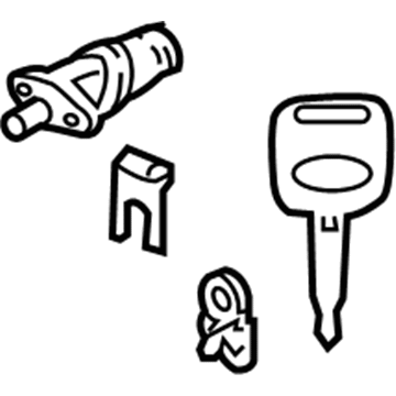 Mercury YL8Z-7843432-AB Cylinder & Keys