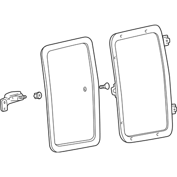 Ford 9C3Z-2825712-A Glass Assembly