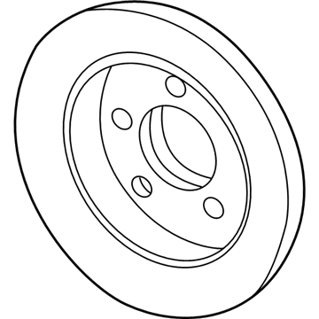 1994 Lincoln Continental Brake Disc - YF1Z-1V125-DB