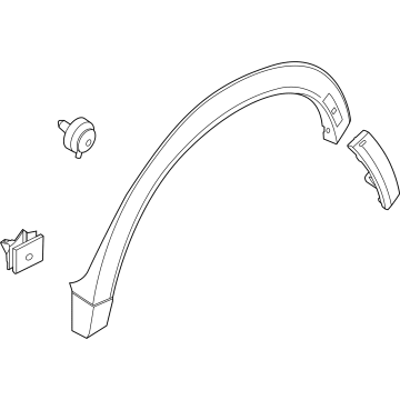 Ford LJ8Z-58290A60-AA Wheel Opening Molding