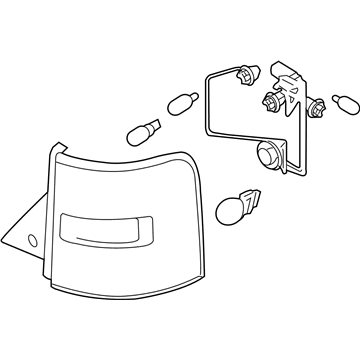 Ford CA8Z-13404-A Tail Lamp Assembly