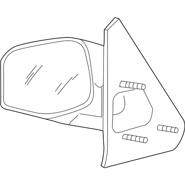 2002 Ford Explorer Sport Trac Car Mirror - 1L5Z-17683-BAA