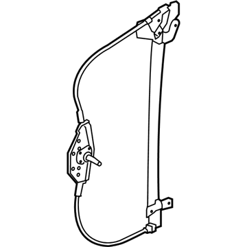 Ford 2T1Z-6123200-A Regulator - Window - Less Motor