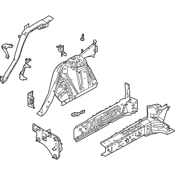 Ford LJ9Z-16054-D Apron/Rail Assembly