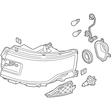 Ford DA8Z-13008-A Headlamp Assembly