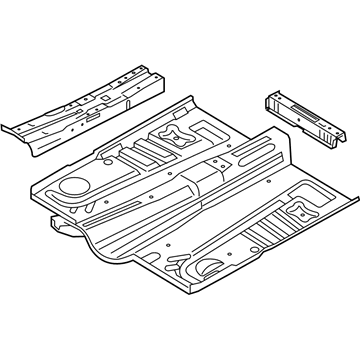 Ford BB5Z-7811135-A Front Floor Pan