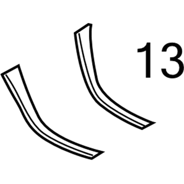 Lincoln BA1Z-78061A16-AA Trim Molding