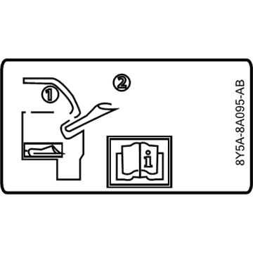 Ford AU5Z-9A095-D Info Label