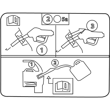 Lincoln AU5Z-9A095-D Fuel Label