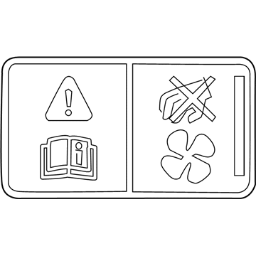 Lincoln XW4Z-8653-BA Fan Label