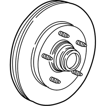 1999 Ford F-250 Super Duty Brake Disc - YL3Z-1V102-E