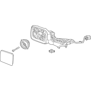 Ford M2DZ-17682-A Mirror Assembly