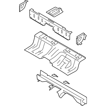 Ford KB3Z-2110020-A Rear Floor Pan