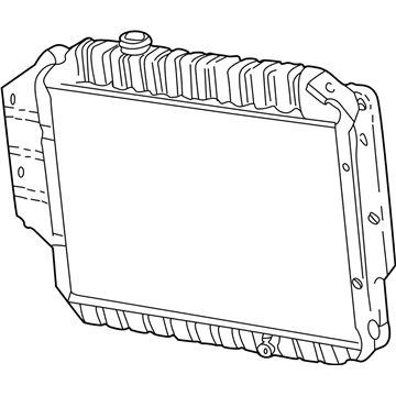 1990 Ford E-150 Econoline Club Wagon Radiator - F5UZ-8005-B