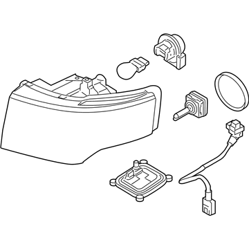 Ford BA8Z-13008-F Headlamp Assembly