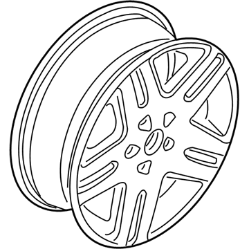 Mercury 6M6Z-1007-B Wheel, Alloy