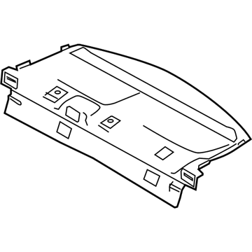 Ford AG1Z-5446668-AA Panel Assembly - Rear Package Tray Trim