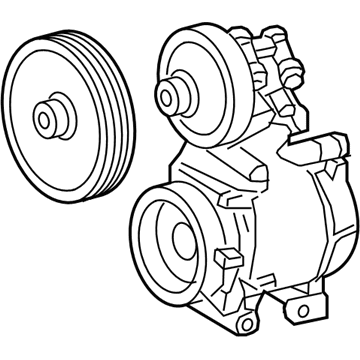 Lincoln Power Steering Pump - XW4Z-3A674-GBRM