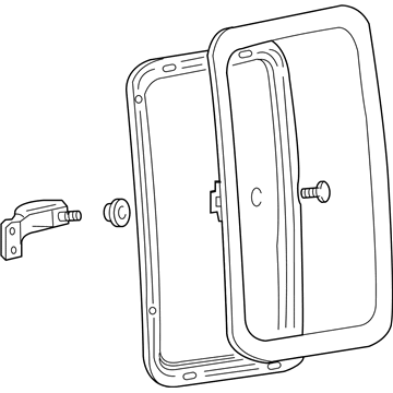 Ford 9C3Z-2825712-A Glass Assembly