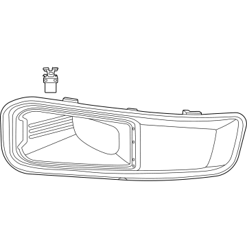 Ford PC3Z-17C755-CA Fog Lamp Bezel, Front Driver Side Ford PC3Z-17C755-CA Fog Lamp Bezel, Front Driver Side
