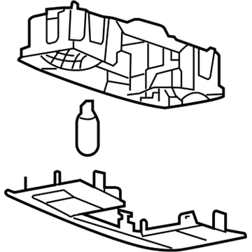 Mercury 7L1Z-13776-EA Map Lamp Assembly