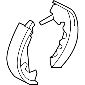 Mercury Parking Brake Shoe - LU2Z-2V200-J