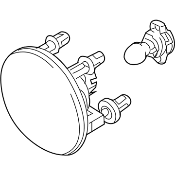 Ford 7R3Z-15200-A Fog Lamp Assembly