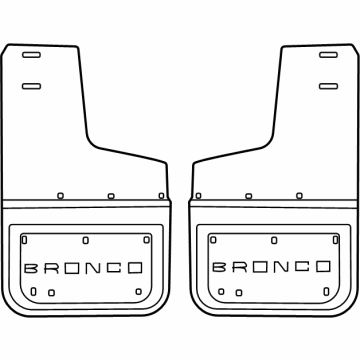 Ford Bronco Mud Flaps - VM2DZ-16A550-B