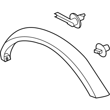 Ford M2DZ-1029039-AA Wheel Opening Molding