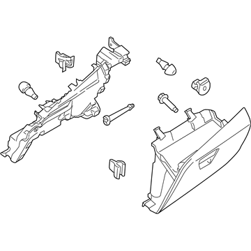 Ford LK4Z-6106010-AC Glove Box Assembly