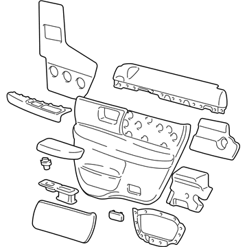 Mercury 1F1Z-5427406-AAB Door Trim Panel