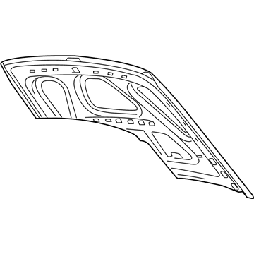 Ford F8AZ-16612-AA Hood Assembly