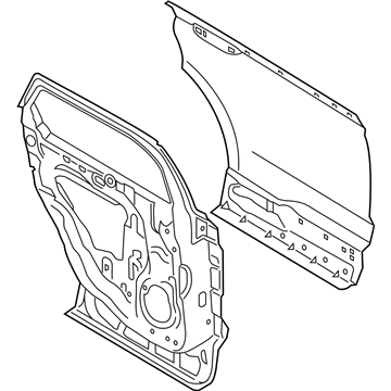 Lincoln KA1Z-5824631-A Door Shell