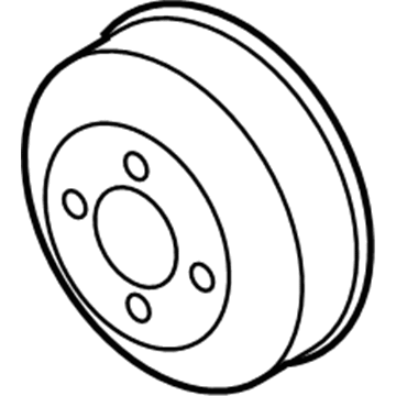 2004 Mercury Mountaineer Water Pump Pulley - XL3Z-8509-A