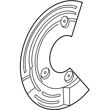 Mercury 5F9Z-2C028-AA Splash Shield