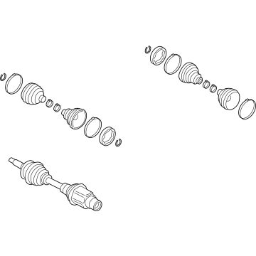 2023 Ford Bronco Axle Shaft - NB3Z-3A428-A