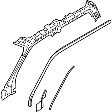 Ford FL3Z-1651186-A Windshield Pillar Reinforcement