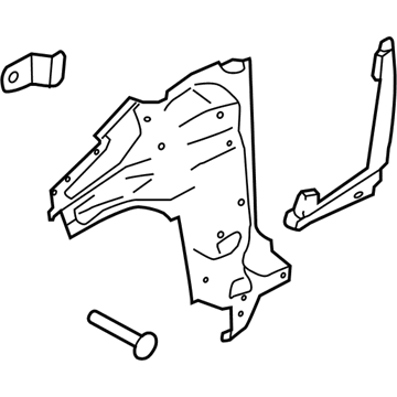 Ford DM5Z-58025A00-A Hinge Pillar Reinforcement