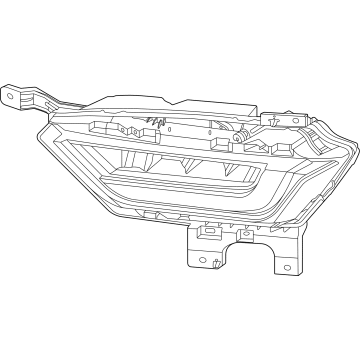 Ford ML3Z-15200-C Fog Lamp Assembly